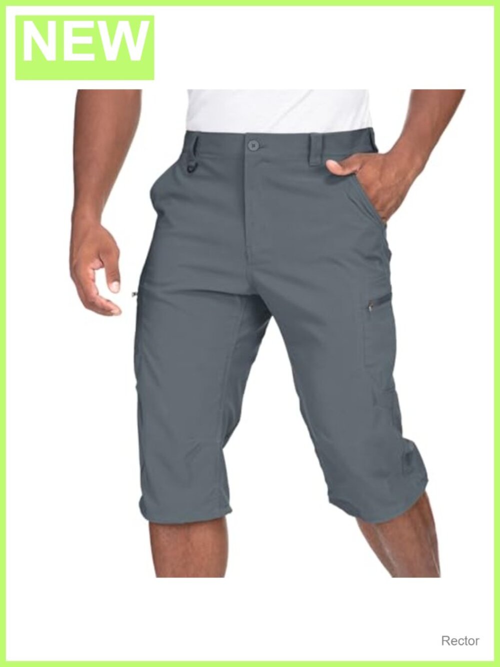 Men's Cargo Shorts Quick Dry Stretch Hiking Capri Golf Long Shorts 92%